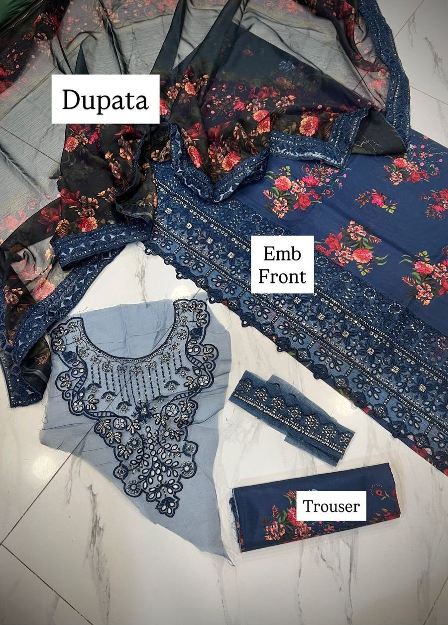 Eid Collection fabric Digital Print Lawn