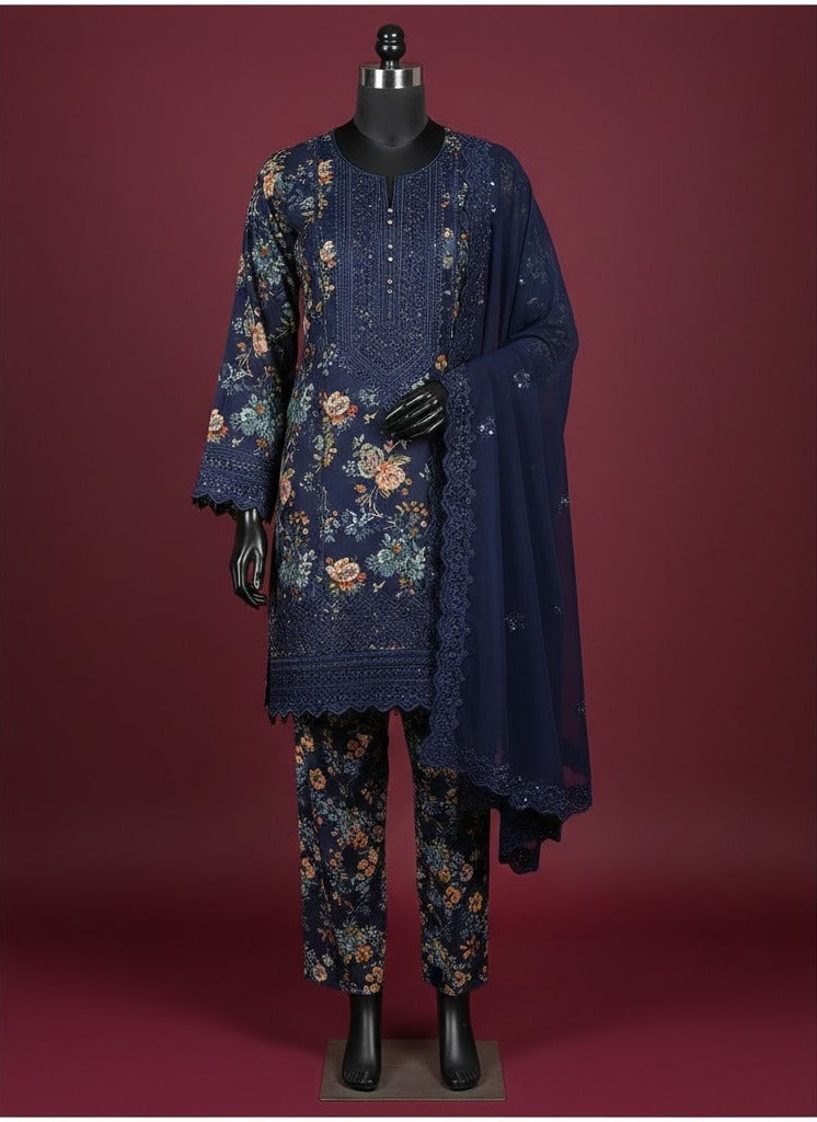 Eid Collection fabric Digital Print Lawn