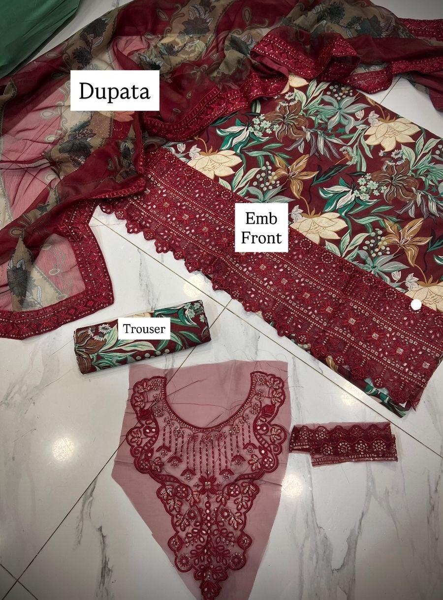 Eid Collection Fabric Lawn Dupatta
