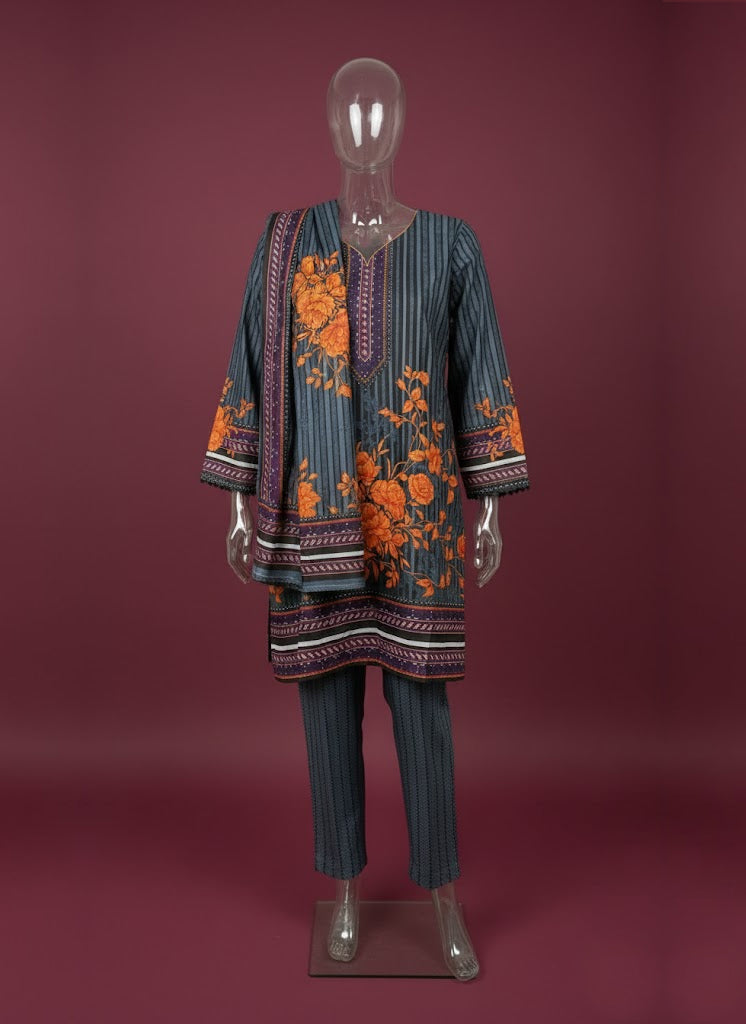 Fabric Swiss lawn (febron) Full shirt printed Printed shalwar Printed swiss lawn dupatta